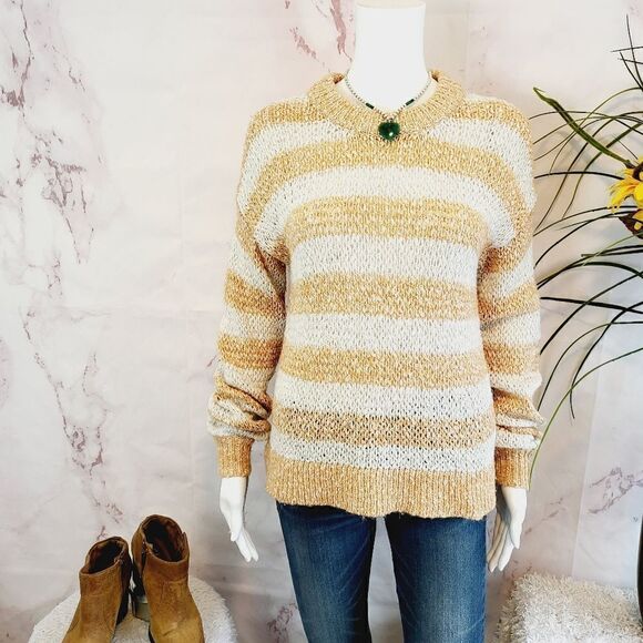 Madewell Alpaca cotton blend wide stripe sweater - Picture 3 of 7